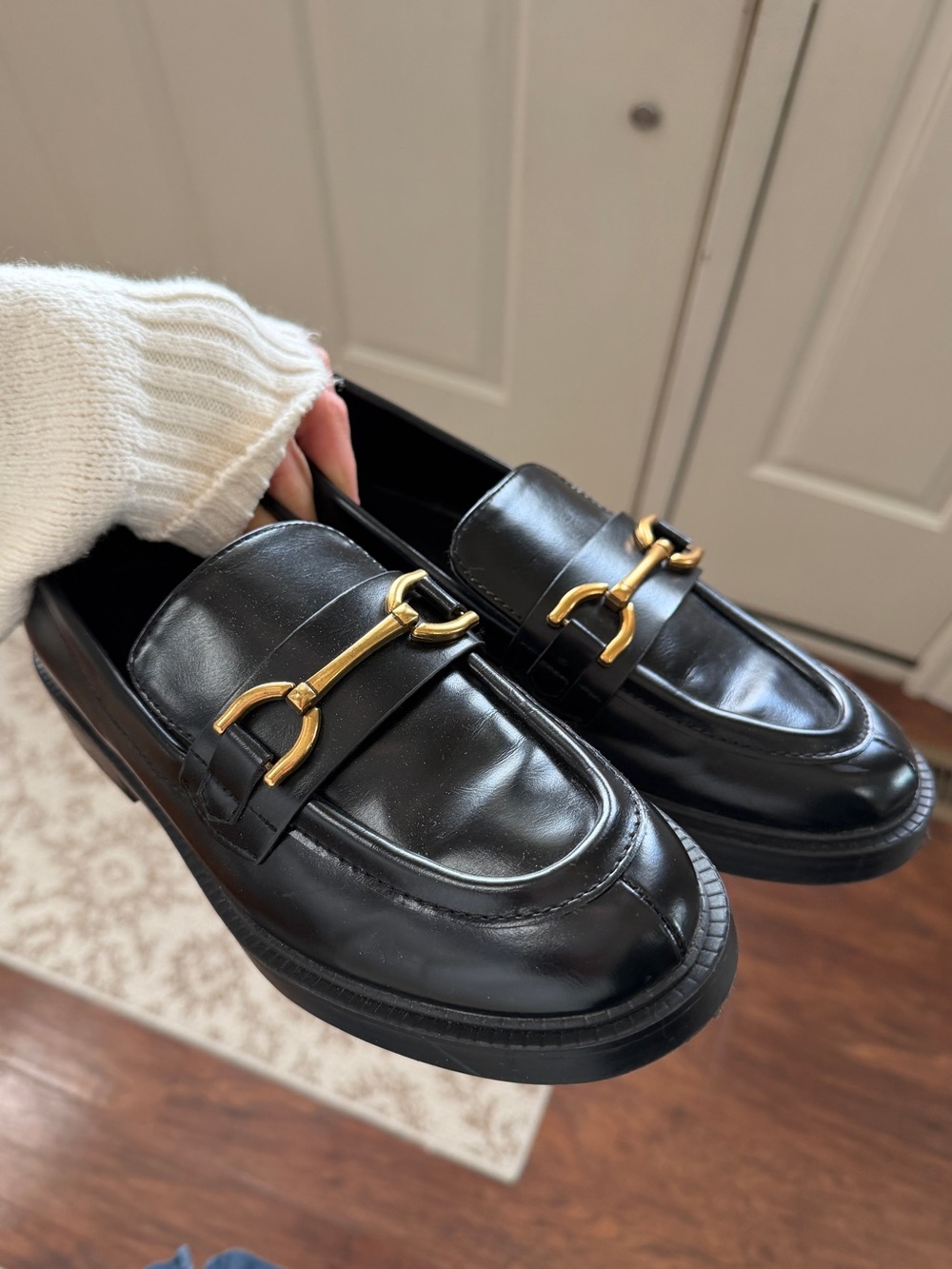 Zara Buckle Loafers